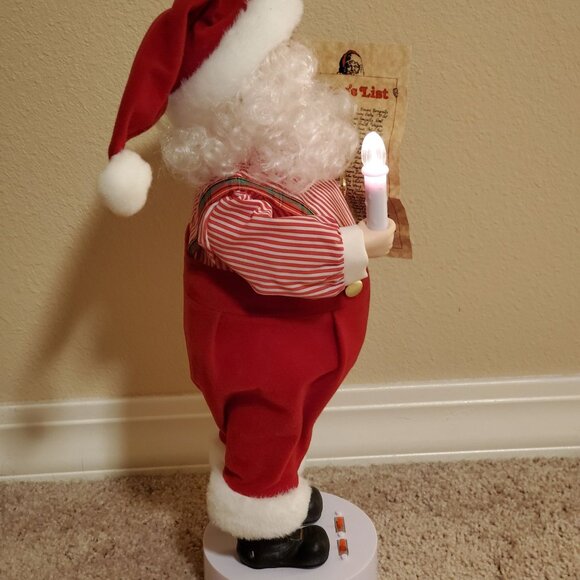 Vintage Holiday Time Musical and Illuminated Animated Figure Santa Claus - Picture 4 of 11